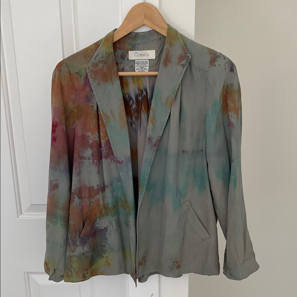 Vintage Jacket 100% Silk